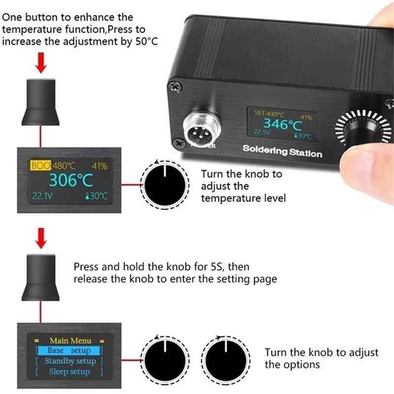 【A56X】T12 Portable Mini Digita - Digital Soldering Station T12 评论和价格