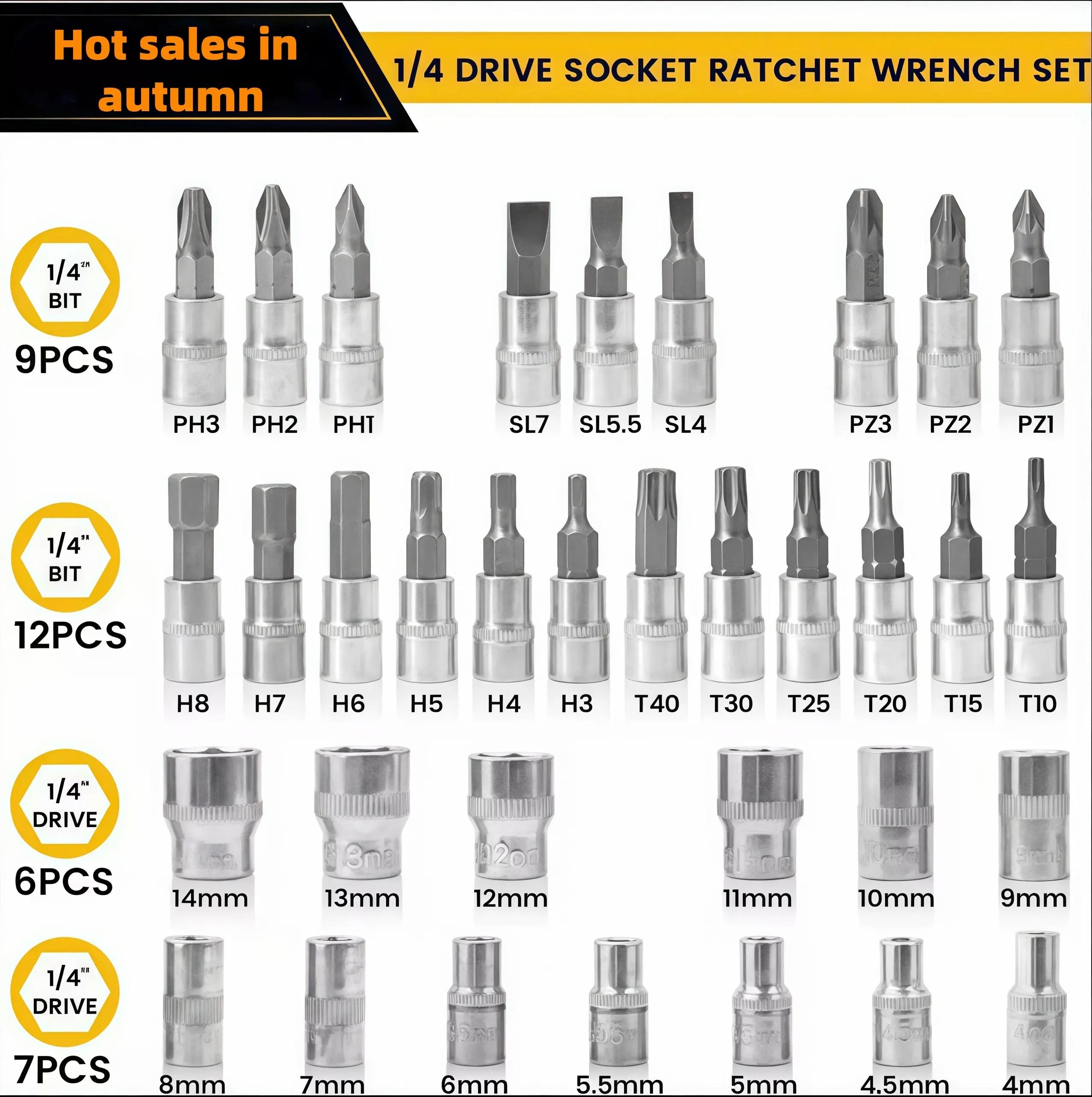 46Pcs Metric Socket Wrench Set - Hand Tools 评论和价格