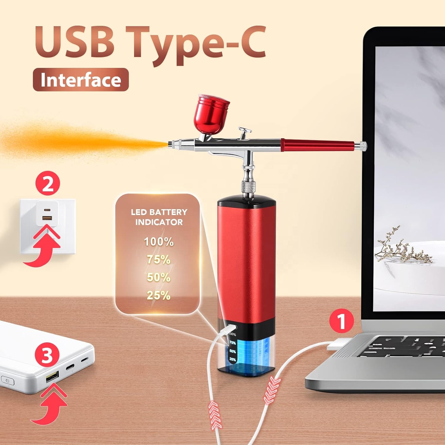 Airbrush Kit with Compressor,  - Airbrush Kit With Mini Compressor 评论和价格