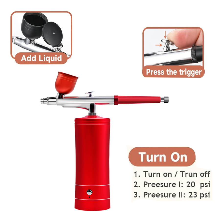 Airbrush Kit with Compressor,  - Airbrush Kit With Mini Compressor 评论和价格