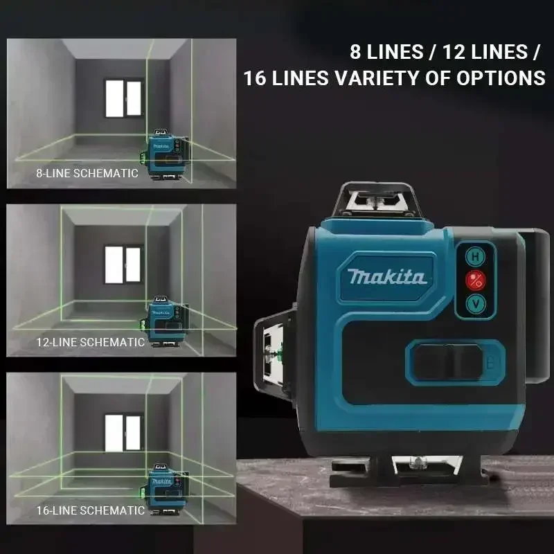 4.0Ah Max Makita 40V Battery M - Laser Level 16 Lines 4D Green 评论和价格