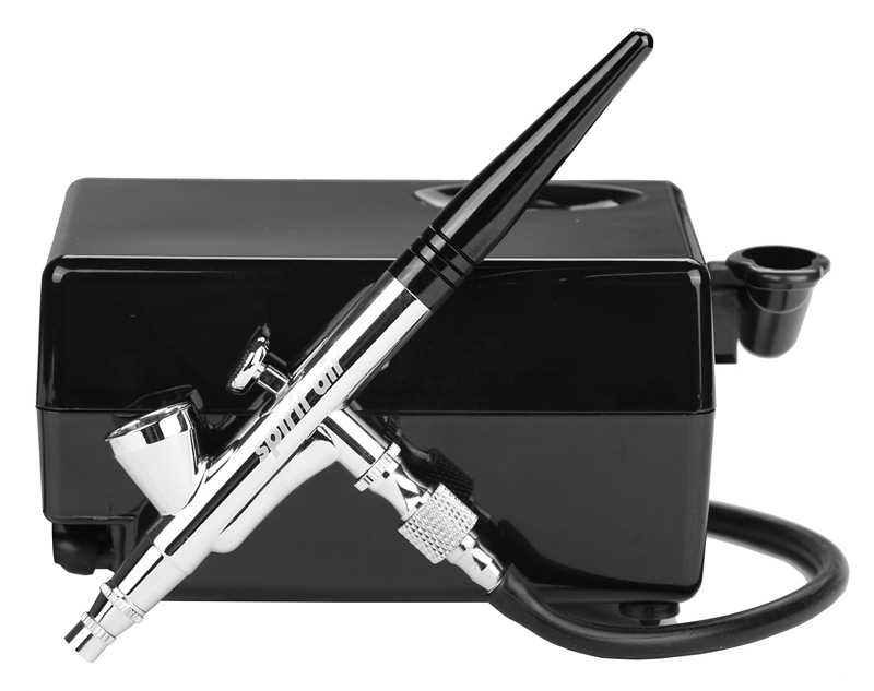 BT-16 Professional Single Acti - Airbrush Kit With Mini Compressor 评论和价格