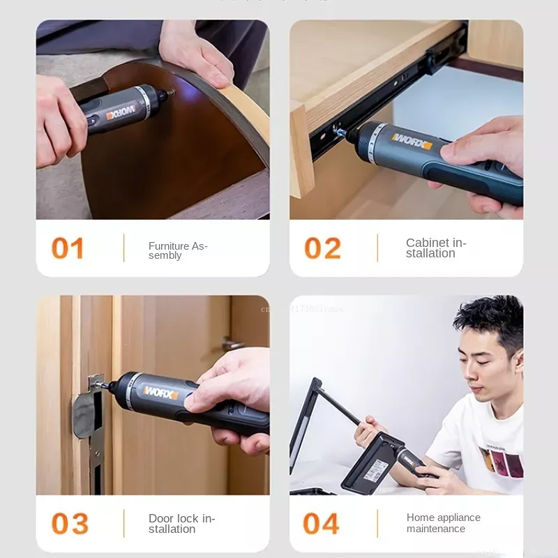WORX  WX242 4V Electrical Scre - Electric Screwdriver Rechargeable Usb 评论和价格